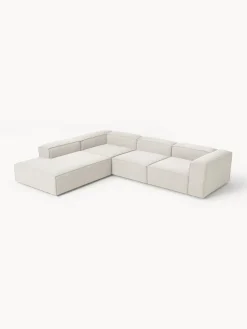 Hot Sofá rinconera modular grande en tejido bouclé Lennon Sofás