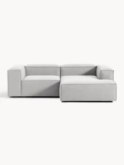 Sofás>Westwing Collection Sofá rinconera modular Lennon Tejido gris