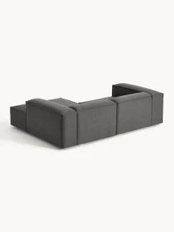 Sofás></noscript>Westwing Collection Sofá rinconera modular Lennon Tejido gris antracita