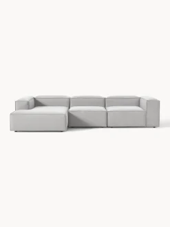 Sofás>Westwing Collection Sofá rinconera modular Lennon Tejido gris