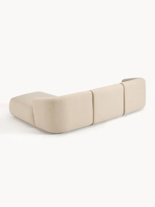 Sofás Rinconeras|Sofás>Westwing Collection Sofá rinconera modular Sofia (3 plazas) Tejido grueso beige claro