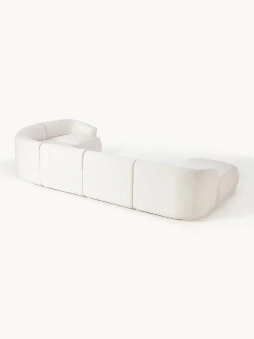 Sofás Rinconeras|Sofás>Westwing Collection Sofá rinconera modular Sofia Tejido grueso blanco crema