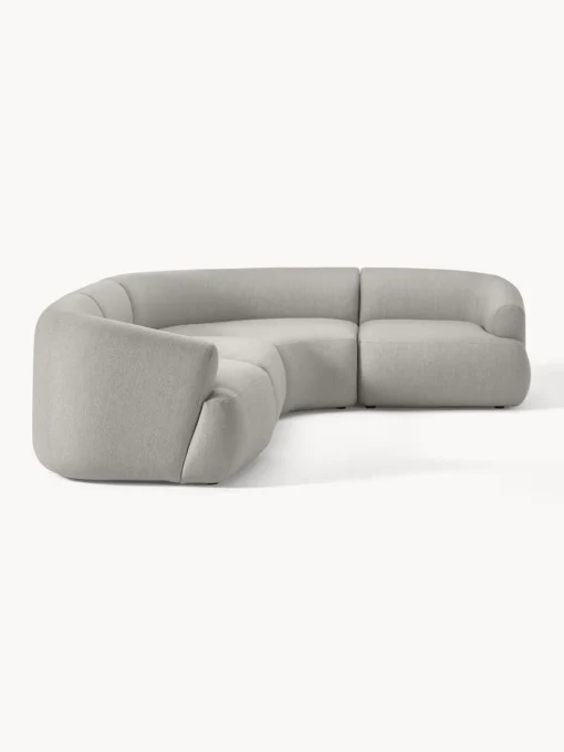 Sofás Rinconeras|Sofás>Westwing Collection Sofá rinconera modular Sofia (4 plazas) Tejido grueso gris