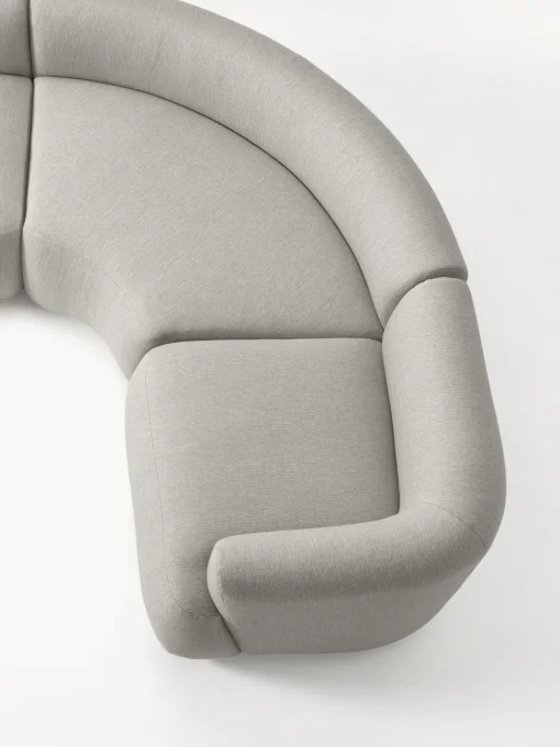 Sofás Rinconeras|Sofás>Westwing Collection Sofá rinconera modular Sofia (4 plazas) Tejido grueso gris