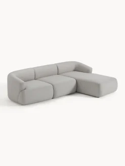 Sofás Rinconeras|Sofás></noscript>Westwing Collection Sofá rinconera modular Sofia (3 plazas) Tejido grueso gris