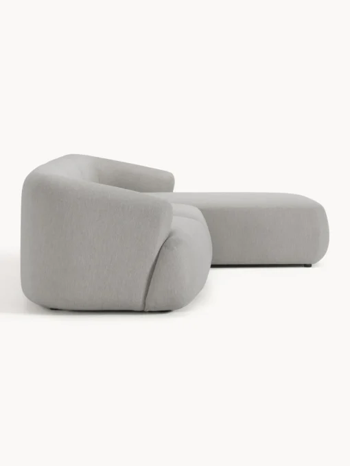 Sofás Rinconeras|Sofás>Westwing Collection Sofá rinconera modular Sofia (3 plazas) Tejido grueso gris