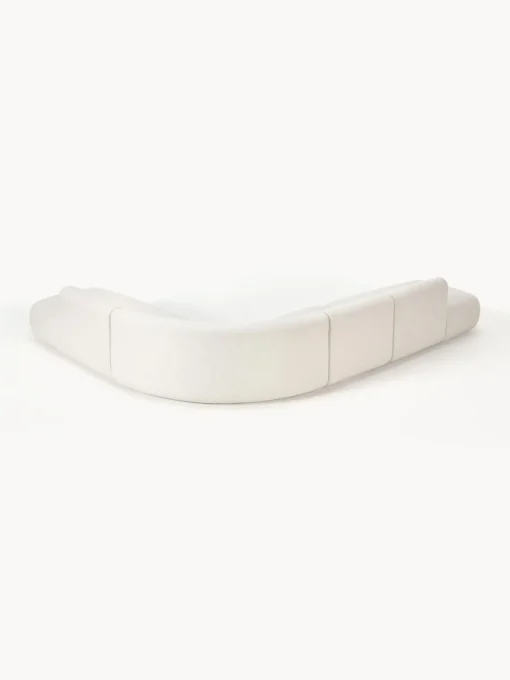 Sofás Rinconeras|Sofás>Westwing Collection Sofá rinconera modular Sofia (4 plazas) Tejido blanco crema