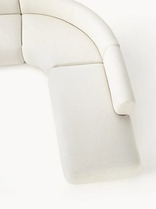 Sofás Rinconeras|Sofás>Westwing Collection Sofá rinconera modular Sofia (4 plazas) Tejido blanco crema
