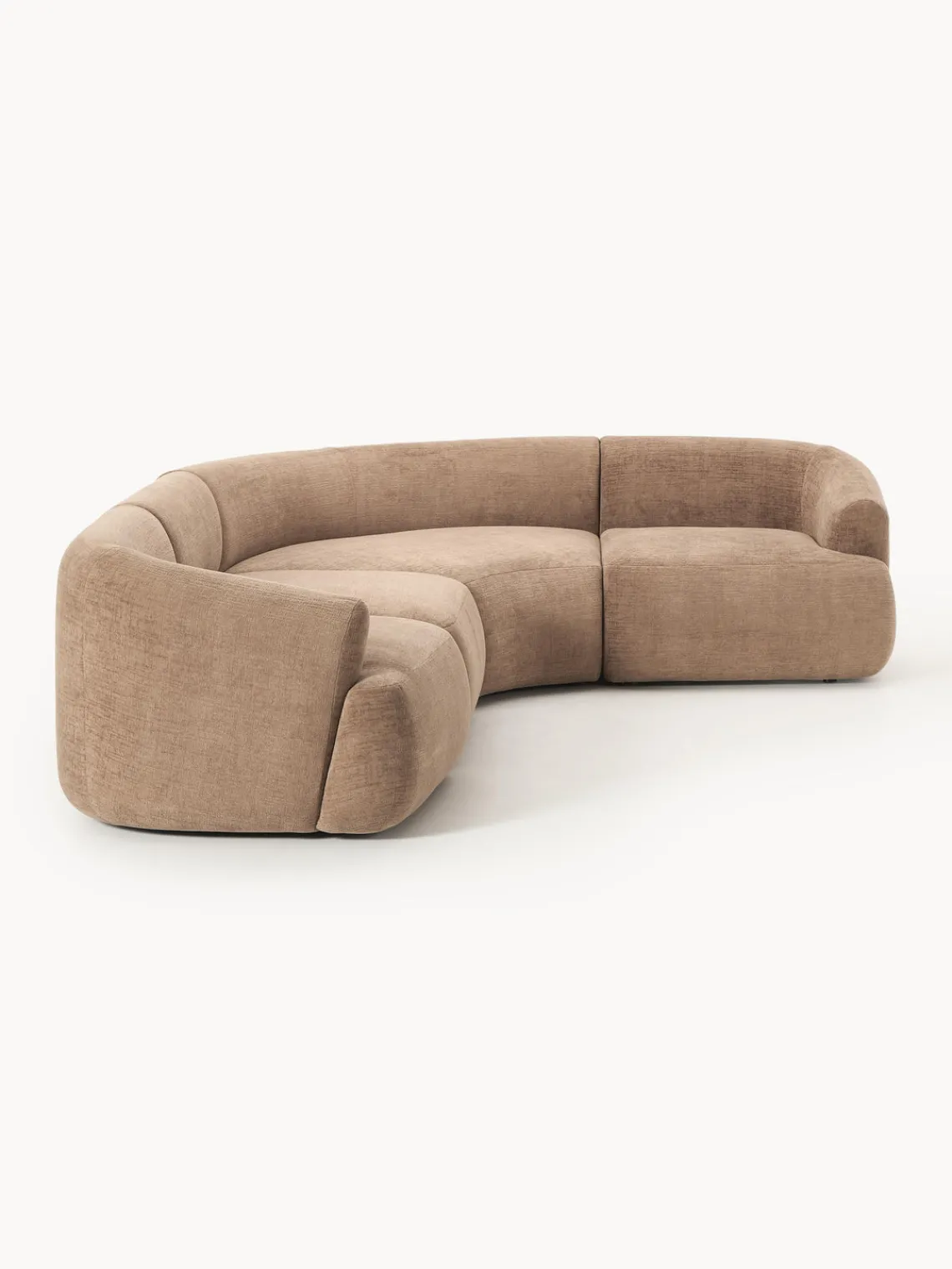 Sofás Rinconeras|Sofás>Westwing Collection Sofá rinconera modular Sofia (4 plazas) Terciopelo marrón