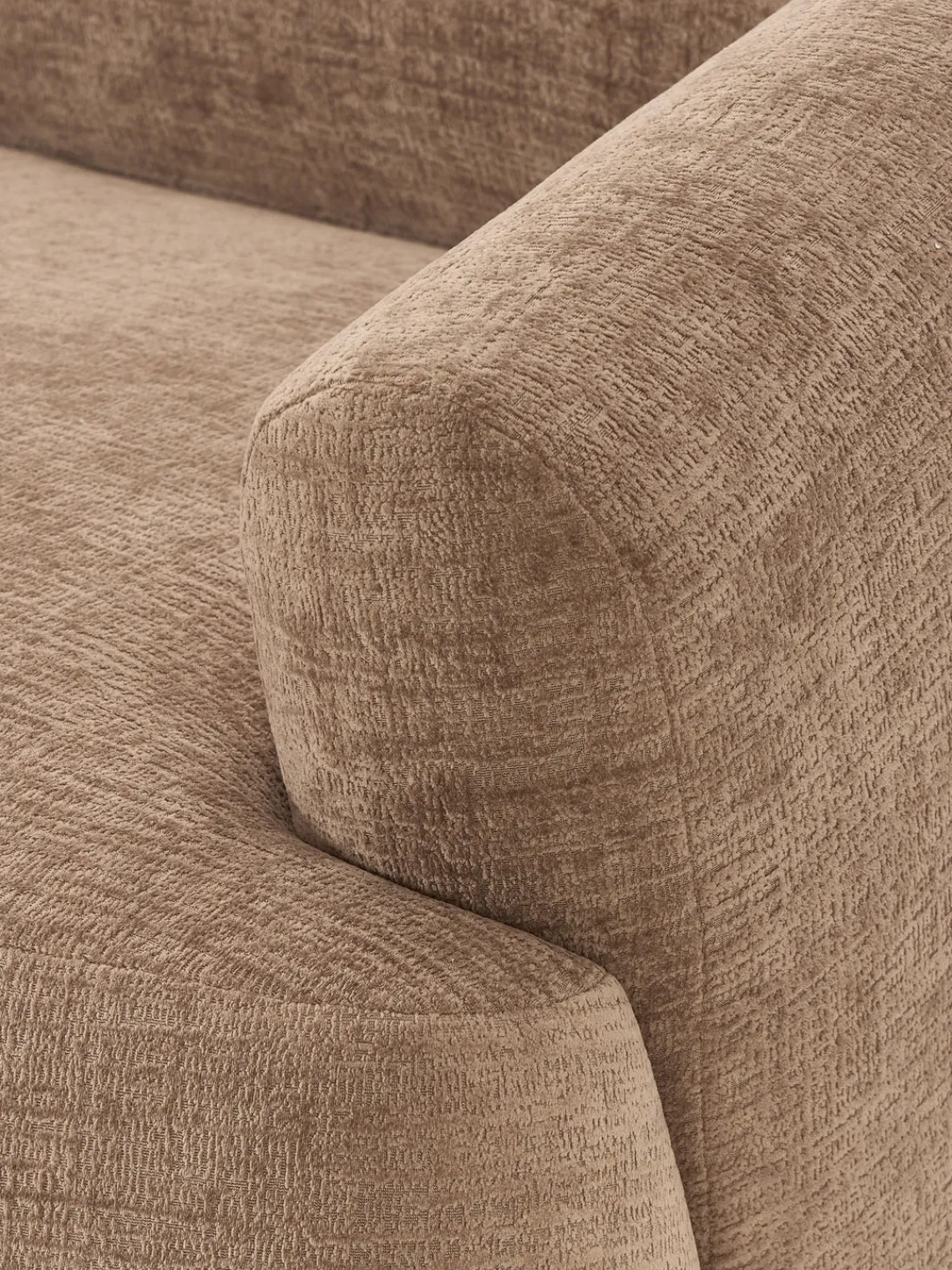 Sofás Rinconeras|Sofás>Westwing Collection Sofá rinconera modular Sofia (4 plazas) Terciopelo marrón