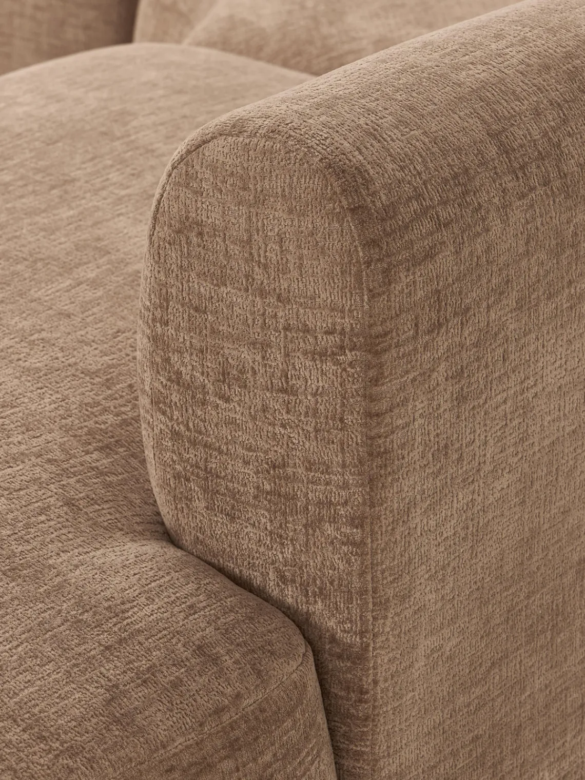 Sofás Rinconeras|Sofás>Westwing Collection Sofá rinconera modular Sofia (4 plazas) Terciopelo marrón