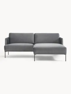 Outlet Sofá rinconera pequeño de terciopelo Fluente Sofás Rinconeras|Sofás