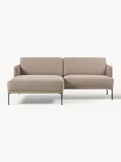 Sofás Rinconeras|Sofás>Westwing Collection Sofá rinconera pequeño Fluente Tejido taupe