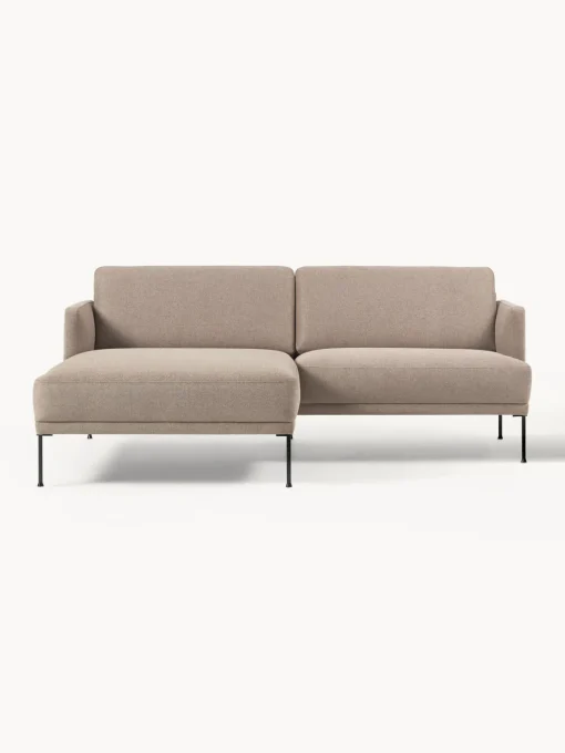 Sofás Rinconeras|Sofás>Westwing Collection Sofá rinconera pequeño Fluente Tejido taupe
