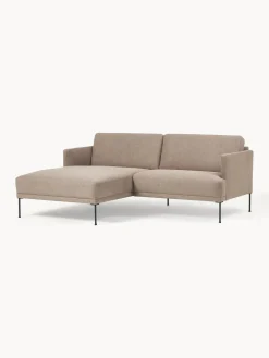 Sofás Rinconeras|Sofás></noscript>Westwing Collection Sofá rinconera pequeño Fluente Tejido taupe
