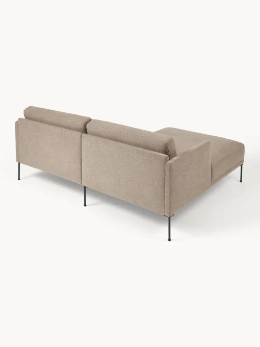 Sofás Rinconeras|Sofás>Westwing Collection Sofá rinconera pequeño Fluente Tejido taupe