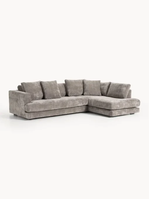 Sofás Rinconeras|Sofás>Westwing Collection Sofá rinconera Tribeca Chenilla taupe