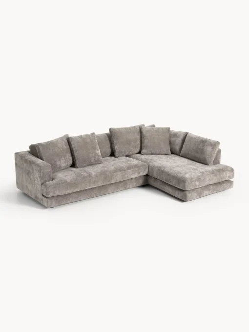 Sofás Rinconeras|Sofás>Westwing Collection Sofá rinconera Tribeca Chenilla taupe