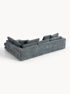 Sofás Rinconeras|Sofás></noscript>Westwing Collection Sofá rinconera Tribeca Chenilla gris azulado
