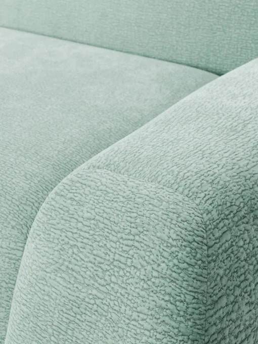Sofás Rinconeras|Sofás>Westwing Collection Sofá rinconera Wolke (4 plazas) Tejido verde menta, aterciopelado