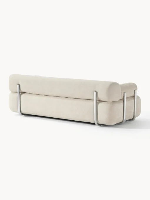 Sofás 3 Plazas|Sofás>Westwing Collection Sofá Stella (3 plazas) Tejido jaspeado blanco Off White