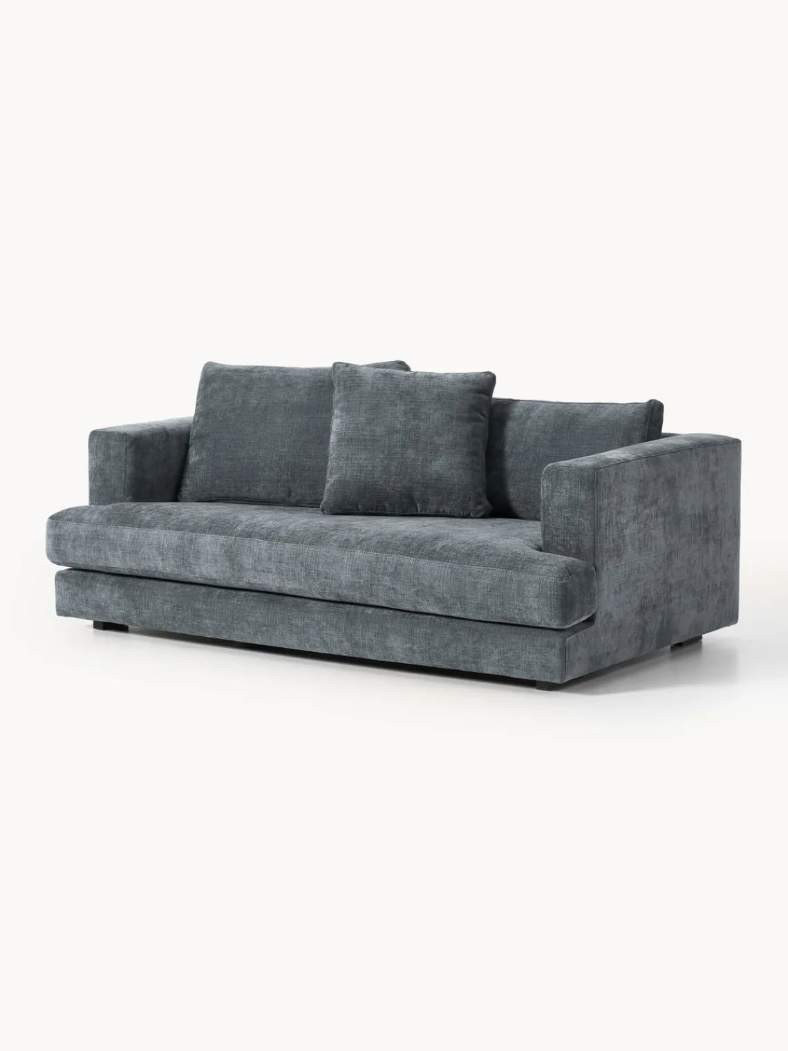 Sofás 2 Plazas|Sofás>Westwing Collection Sofá Tribeca (2 plazas) Chenilla gris azulado