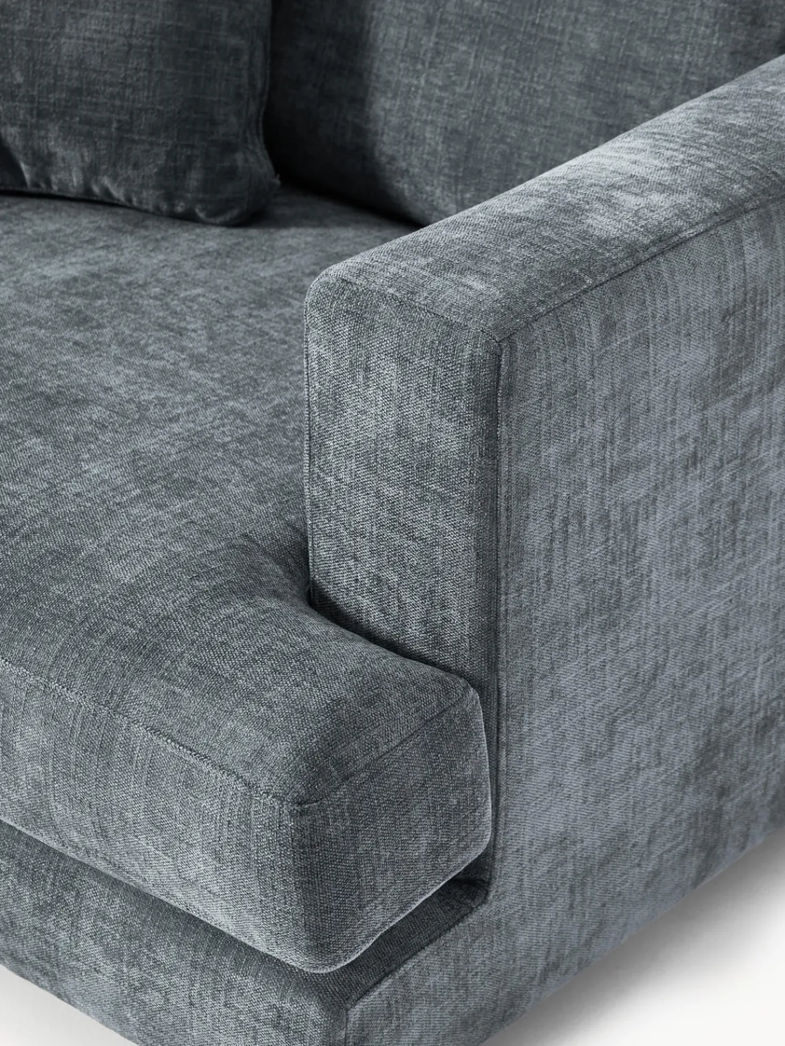 Sofás 2 Plazas|Sofás>Westwing Collection Sofá Tribeca (2 plazas) Chenilla gris azulado