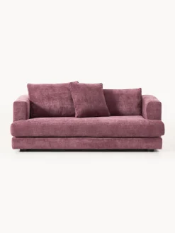 Sofás 2 Plazas|Sofás>Westwing Collection Sofá Tribeca (2 plazas) Chenilla morado oscuro