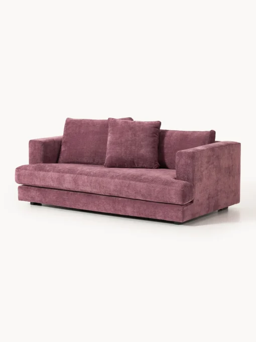 Sofás 2 Plazas|Sofás>Westwing Collection Sofá Tribeca (2 plazas) Chenilla morado oscuro