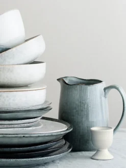 Hueveras|Vajillas Completas></noscript>Broste Copenhagen Soportes de huevo artesanales , 2 uds. Nordic Sand