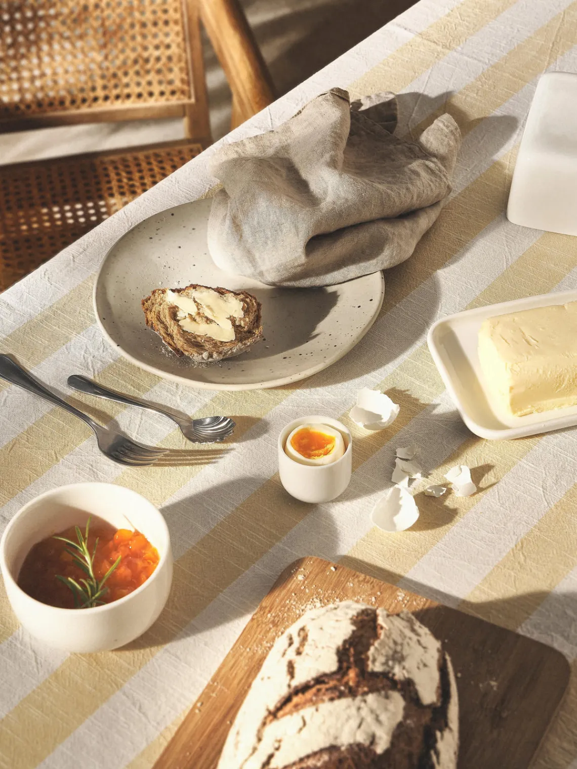 Hueveras|Vajillas Completas>Westwing Collection Soportes de huevo de porcelana Nessa, 4 uds.