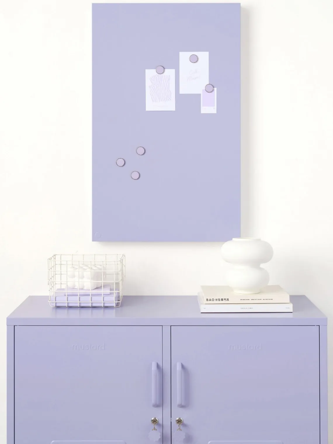 Material De Oficina|Material De Oficina>Mustard Made Tablero de notas magnético The Storyboard Lavanda