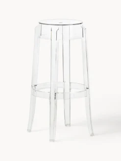 Taburete alto de diseño Charles Ghost Taburetes Altos|Sillas