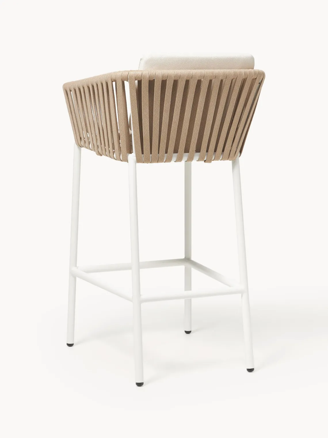 Sillas De Jardín|Sillas De JardíN>Westwing Collection Taburete alto de jardín Malo Blanco Off White, beige claro