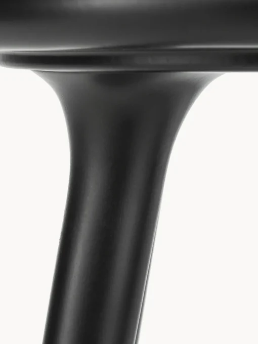 Taburetes Altos|Sillas>Mater Taburete alto de madera de haya y cuero High Stool Cuero negro, madera de haya negro pintado