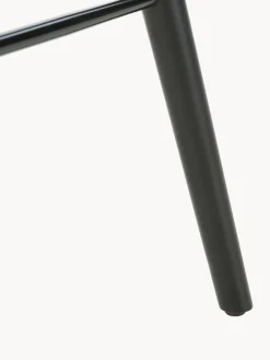 Taburetes Altos|Sillas></noscript>Mater Taburete alto de madera de haya High Stool Cuero negro, madera de haya lacada en negro