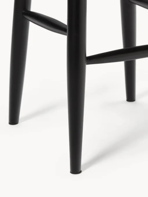 Taburetes Altos|Sillas>Westwing Collection Taburete alto de madera de mango Nino Madera de mango lacada en negro