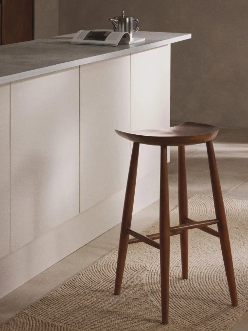 Clearance Taburete alto de madera de mango Nino Taburetes Altos|Sillas