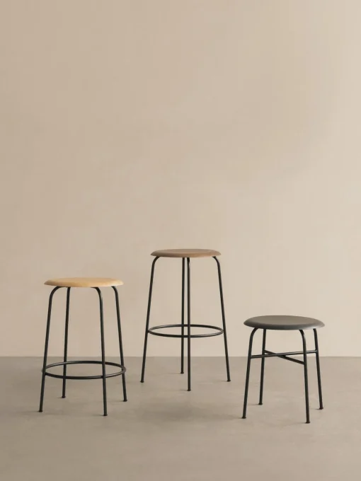 Hot Taburete alto de madera y metal Afteroom Taburetes Altos|Sillas