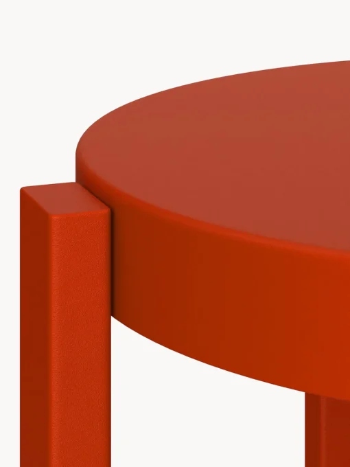 Taburetes Altos|Sillas>Noo.ma Taburete alto de metal Doon Rojo