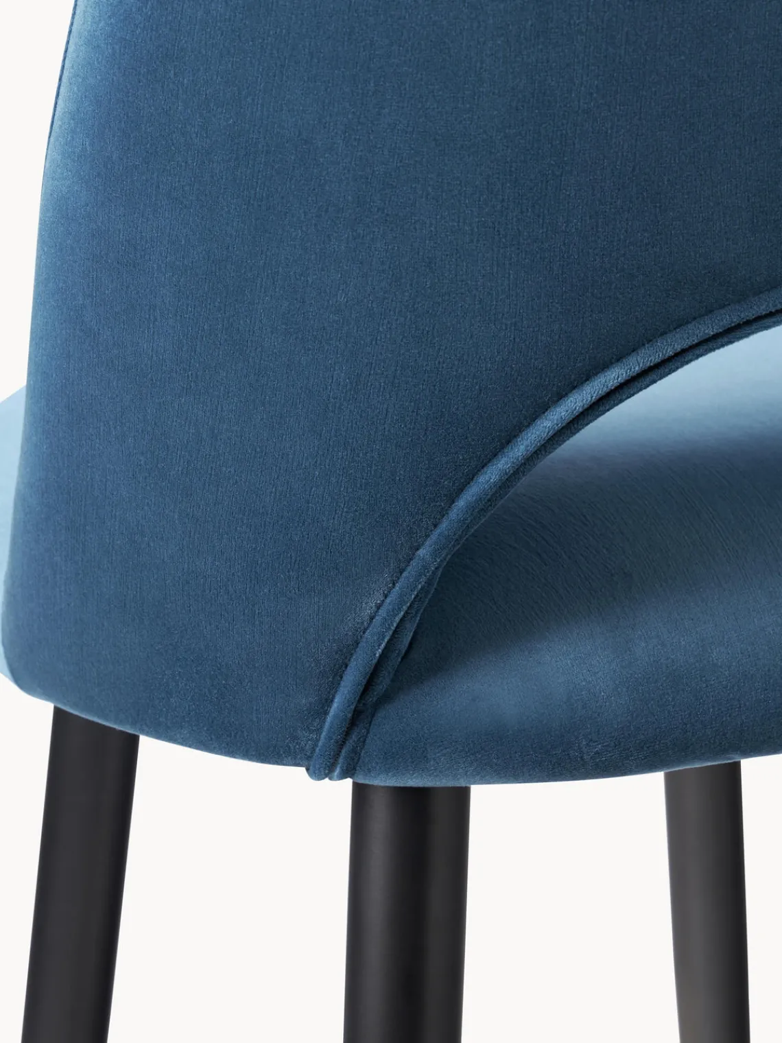 Clearance Taburete alto de terciopelo Rachel Taburetes Altos|Sillas