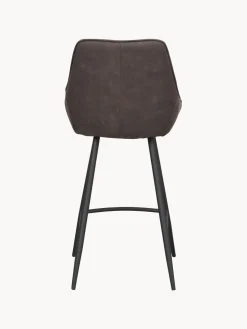 Taburetes Altos|Sillas></noscript>Rowico Home Taburete alto de terciopelo Sierra Terciopelo gris pardo, negro