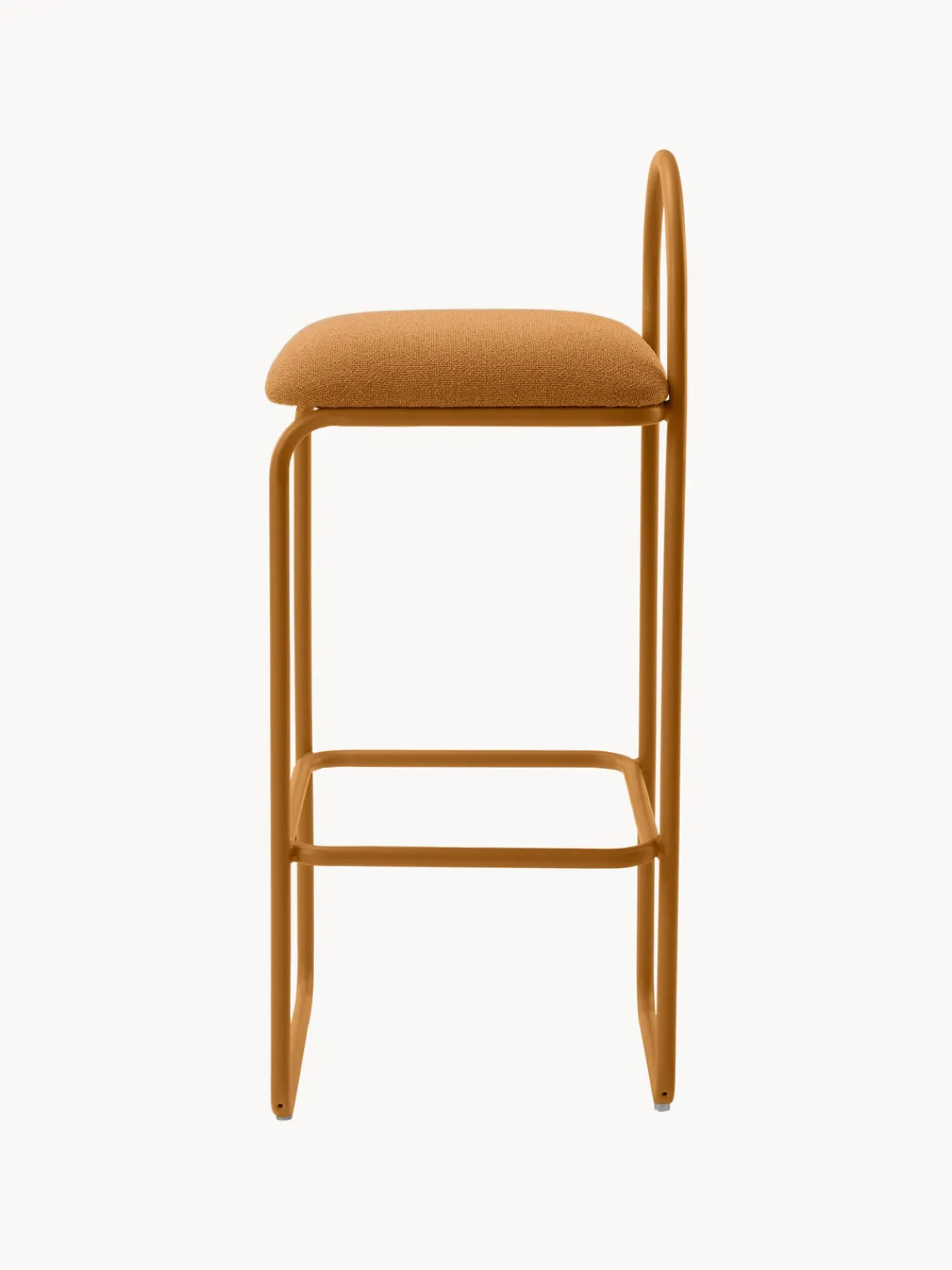 Taburetes Altos|Sillas>AYTM Taburete alto en tejido bouclé Angui Bouclé marrón claro