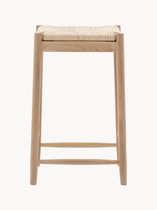 Taburetes Altos|Sillas> Taburete artesanal de madera de roble Eton