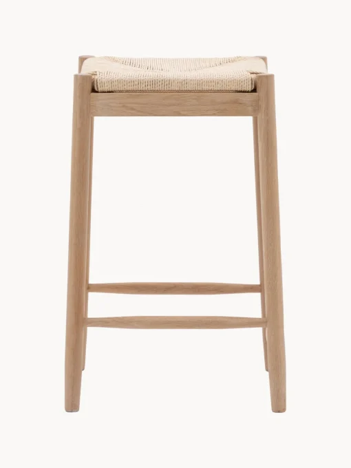 Taburetes Altos|Sillas> Taburete artesanal de madera de roble Eton