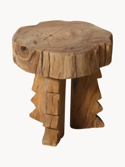 Pufs Y Otomanos|Pufs Y Otomanos></noscript>HKLIVING Taburete artesanal de madera de teca Carved
