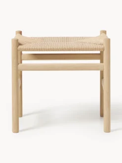 Taburete con asiento tejido a mano CH53 Pufs Y Otomanos|Pufs Y Otomanos