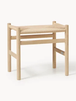 Hot Taburete con asiento tejido a mano CH53 Pufs Y Otomanos|Pufs Y Otomanos