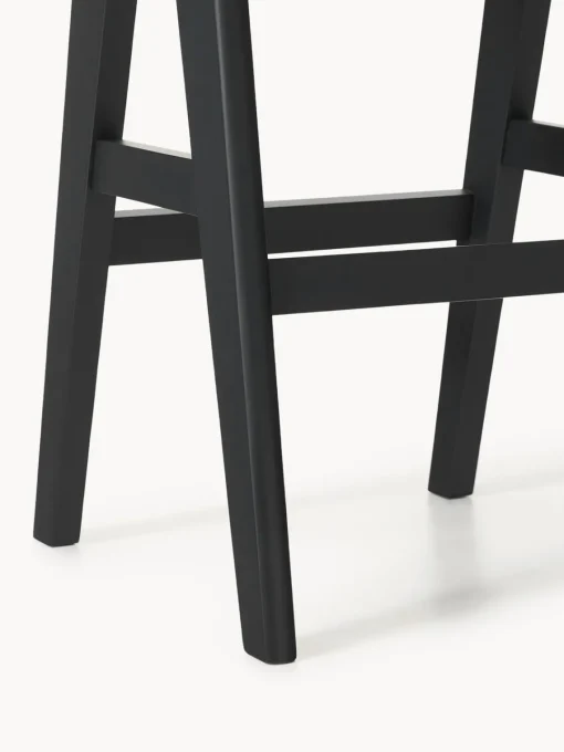 Taburetes Altos|Sillas>Westwing Collection Taburete de bar con acolchado Sissi Tejido greige, negro