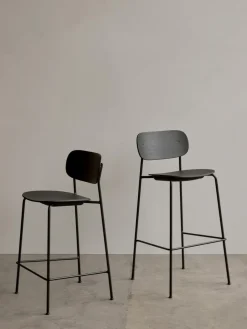 Taburetes Altos|Sillas></noscript>Audo Copenhagen Taburete de bar de metal y madera Co Negro